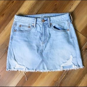 american eagle denim skirt